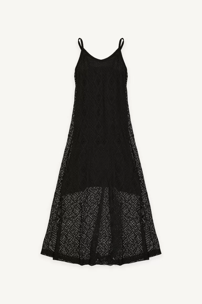 Women Olive Clothing Lace Cami Dress, Black