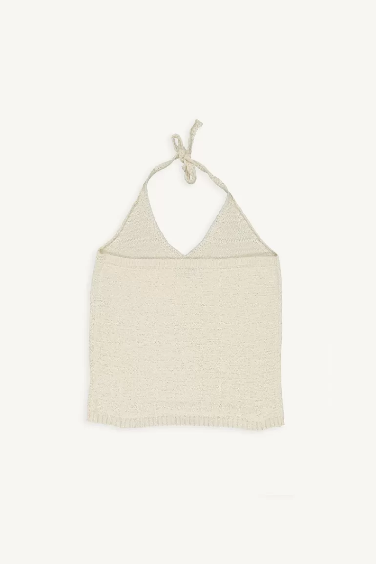 Women Olive Clothing Lana Two Way Knit Top, Ivory
