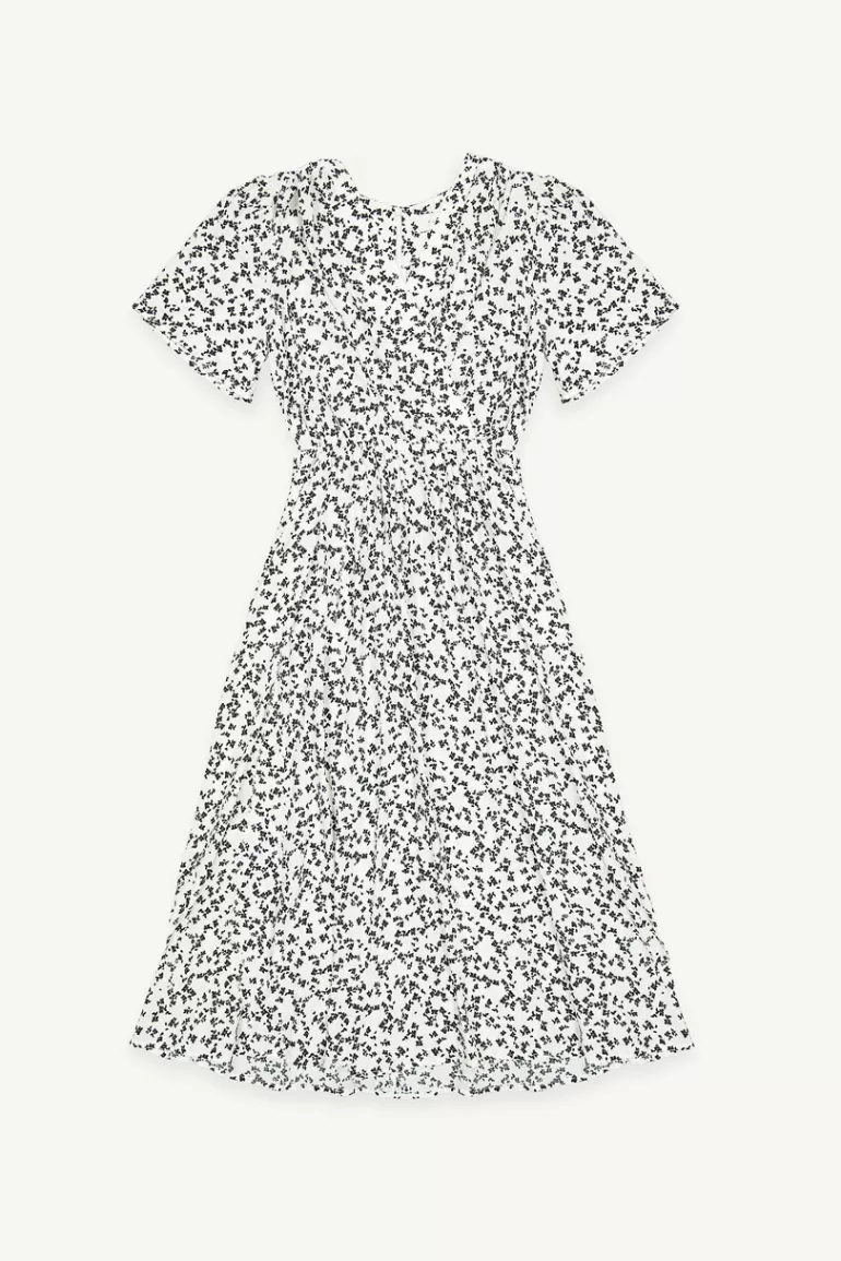 Women Olive Clothing Mari Floral Dress, Ivory