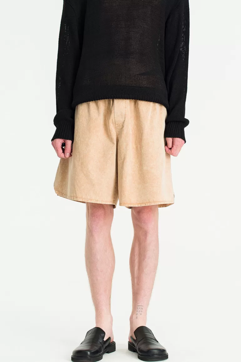 Men Olive Clothing Menswear | Acid Shorts, Light Beige