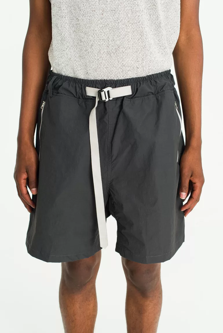 Men Olive Clothing Menswear | Block Shorts, Charcoal