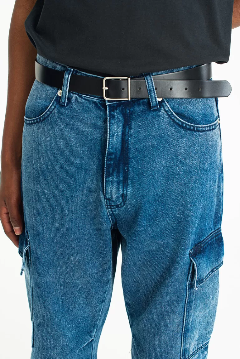 Men Olive Clothing Menswear | Cargo Jeans, Blue