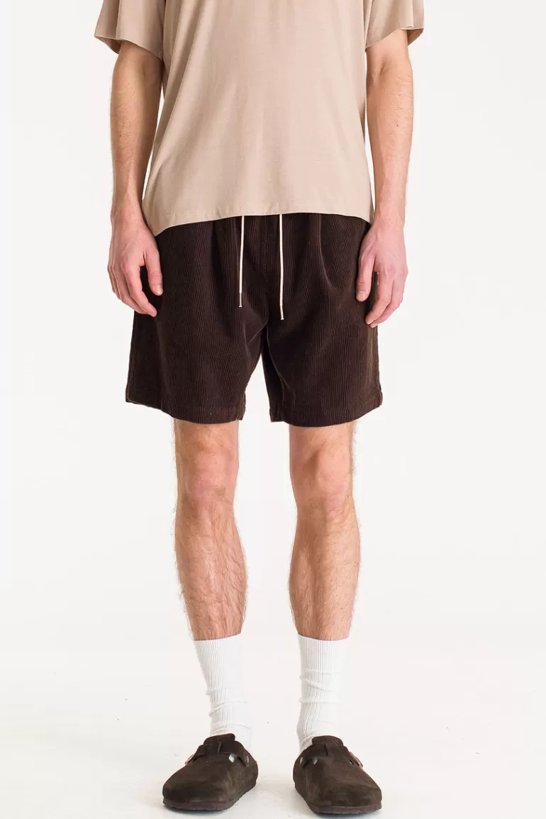 Men Olive Clothing Menswear | Corduroy Shorts, Brown
