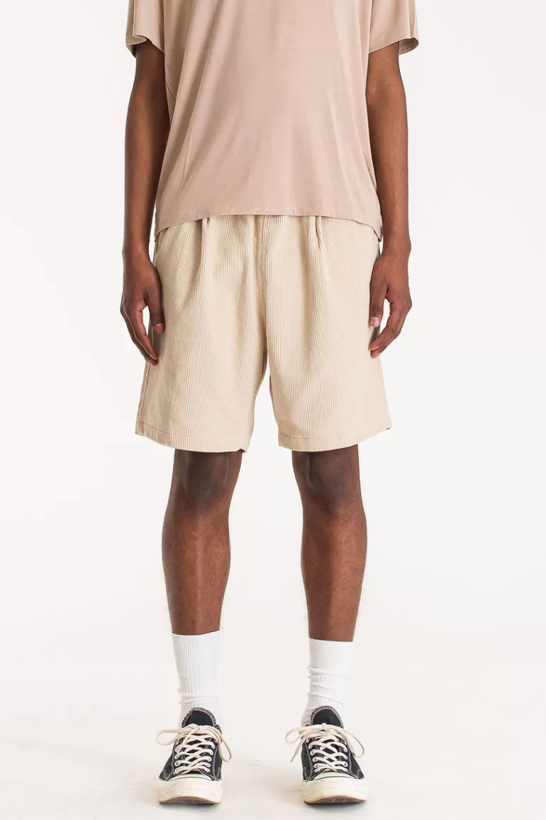 Men Olive Clothing Menswear | Corduroy Shorts, Ivory