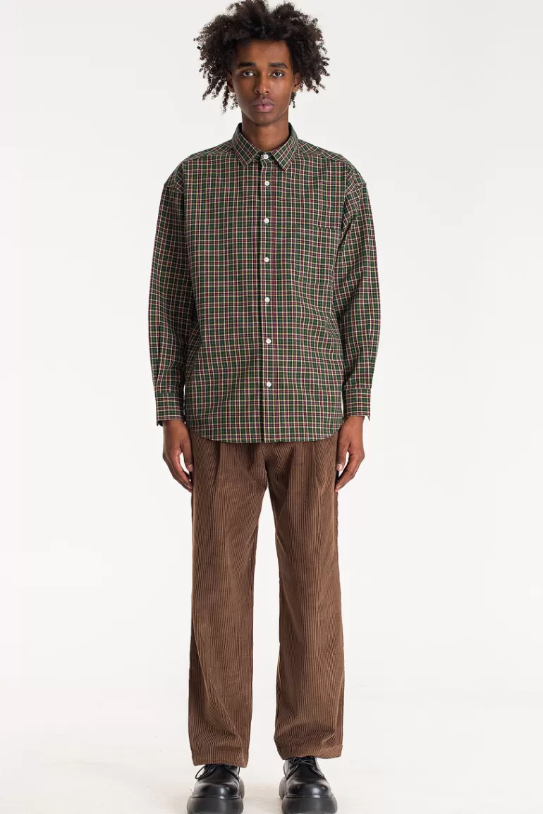 Men Olive Clothing Menswear | Dennis Plaid Shirt, Green