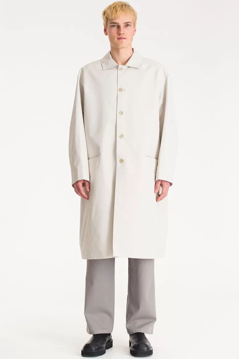 Men Olive Clothing Menswear | Dense Trench, Ivory