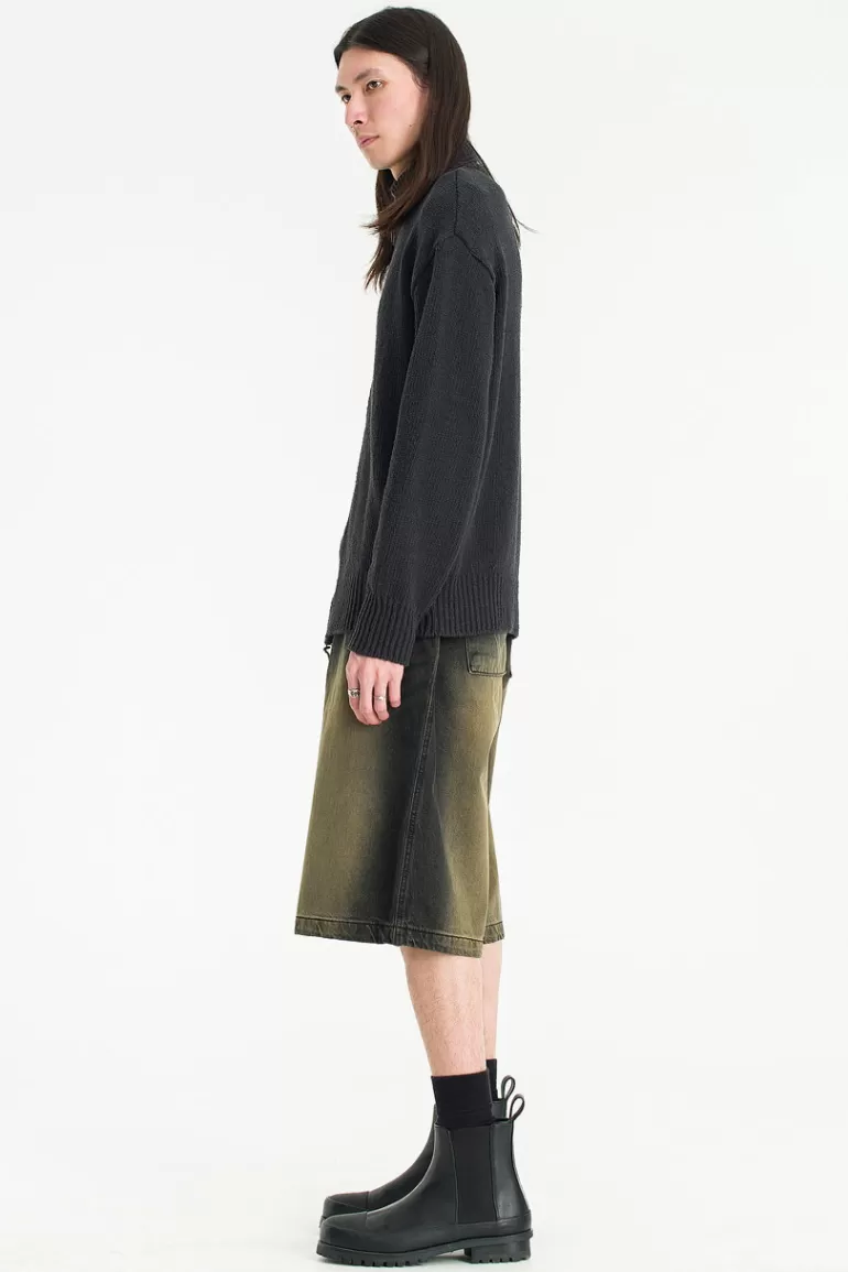 Men Olive Clothing Menswear | Desert Banding Shorts, Black