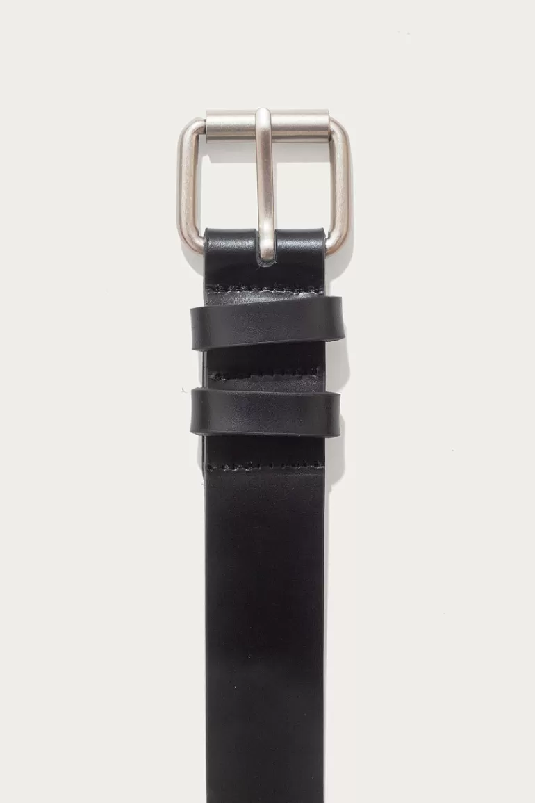 Men Olive Clothing Menswear | Double Loop Belt, Black