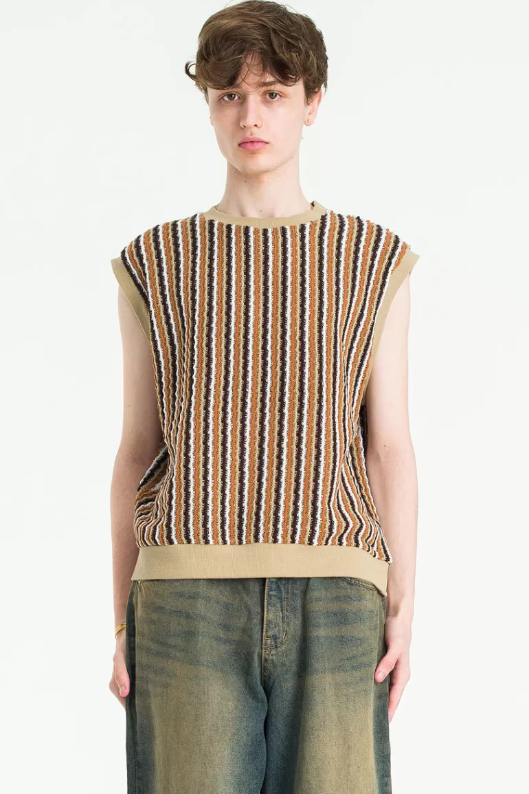 Men Olive Clothing Menswear | Frank Vest, Brown