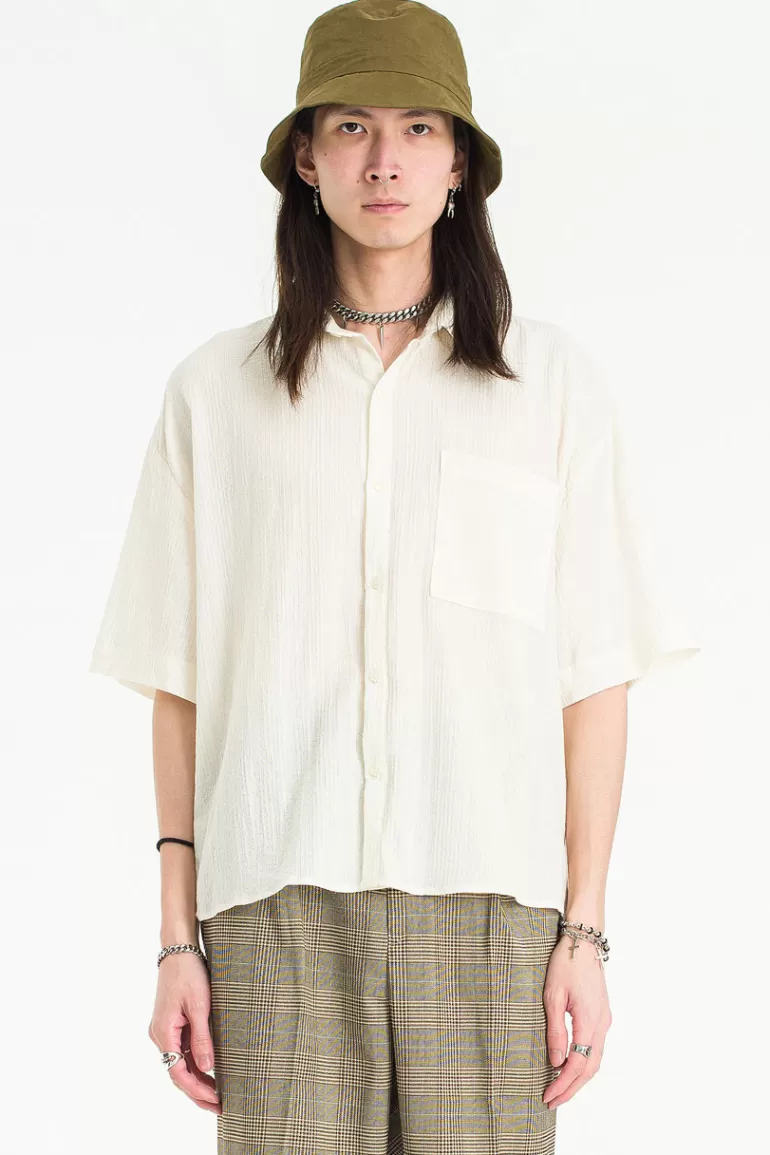 Men Olive Clothing Menswear | Hako Shirt, Ivory