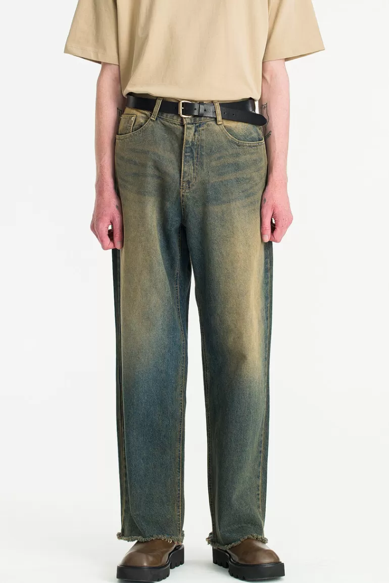 Men Olive Clothing Menswear | Hokori Jeans, Blue Fade