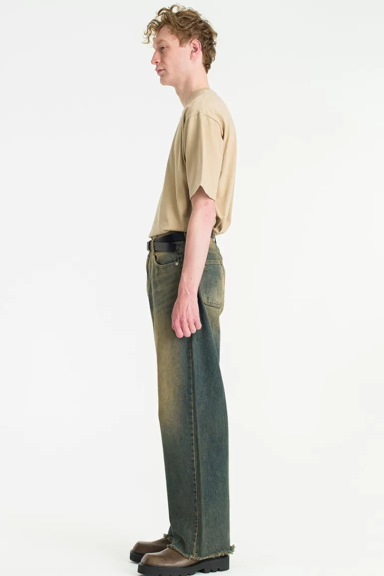 Men Olive Clothing Menswear | Hokori Jeans, Blue Fade