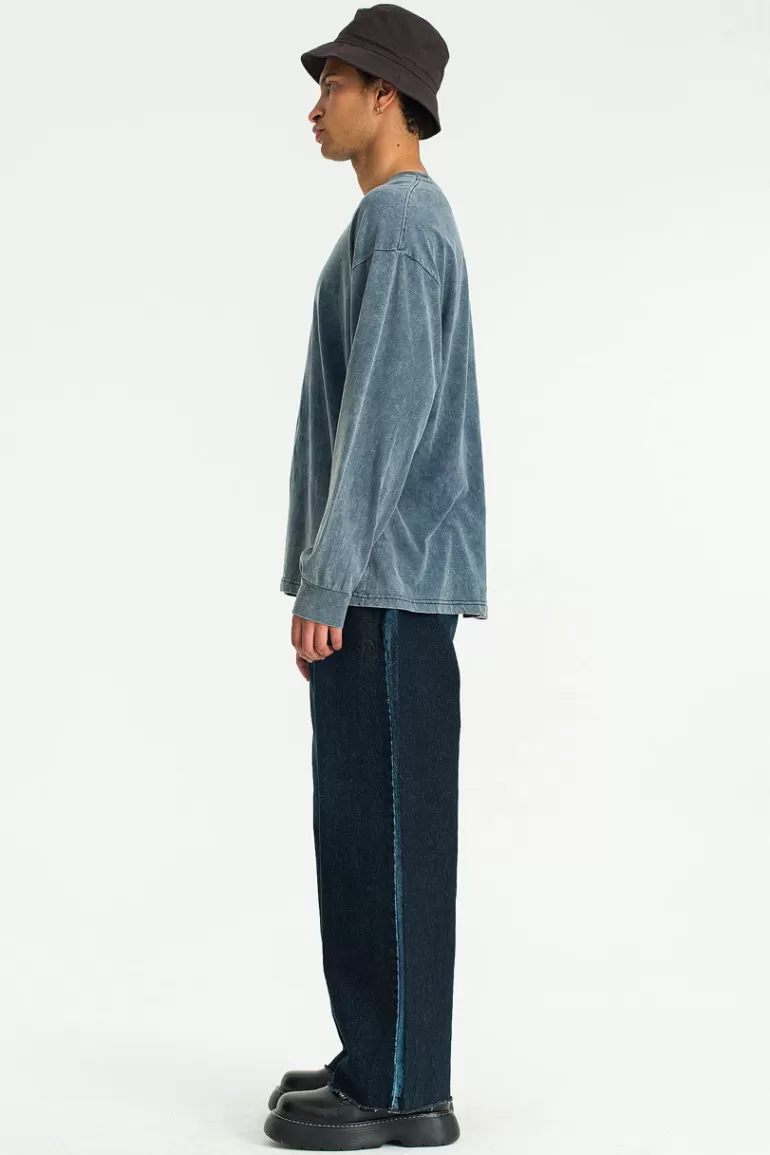 Men Olive Clothing Menswear | Inverted Jeans, Indigo