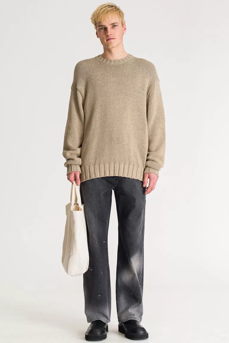 Men Olive Clothing Menswear | Keza Knit, Beige