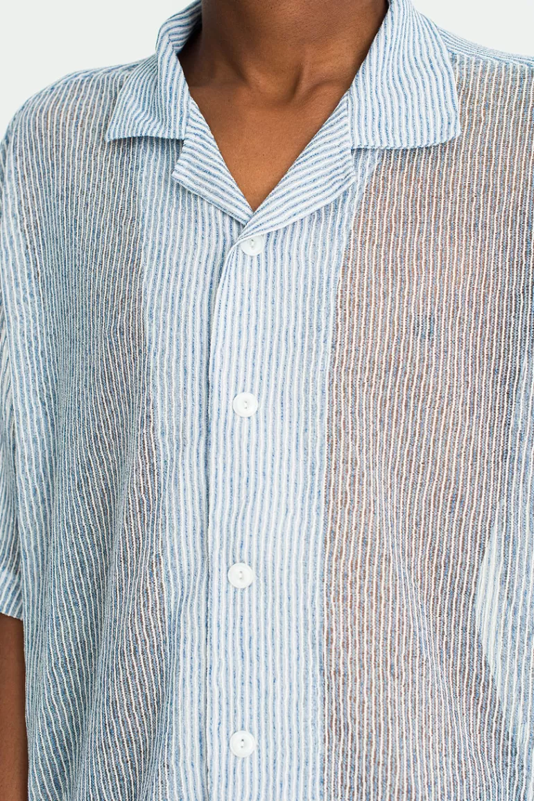 Men Olive Clothing Menswear | Kyuka Shirt, Blue