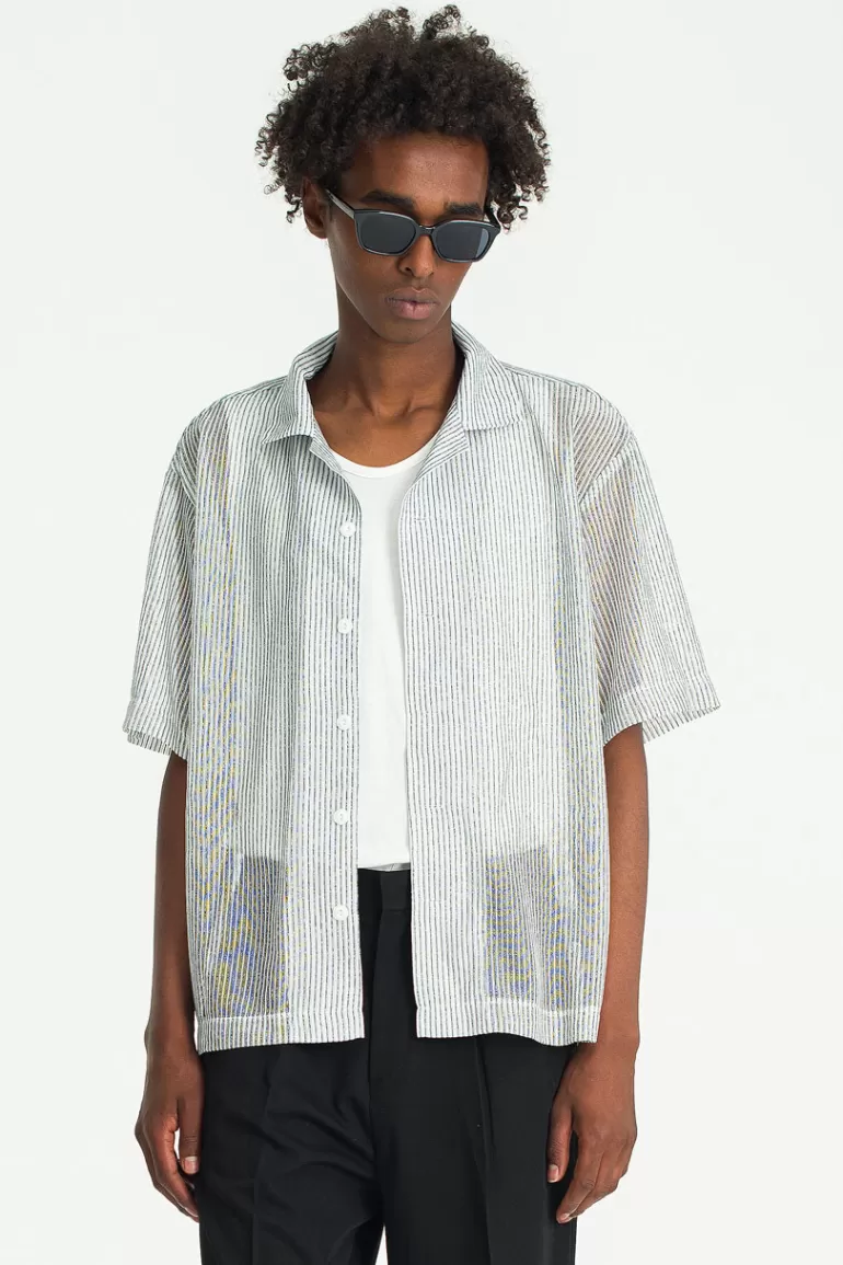Men Olive Clothing Menswear | Kyuka Shirt, Grey