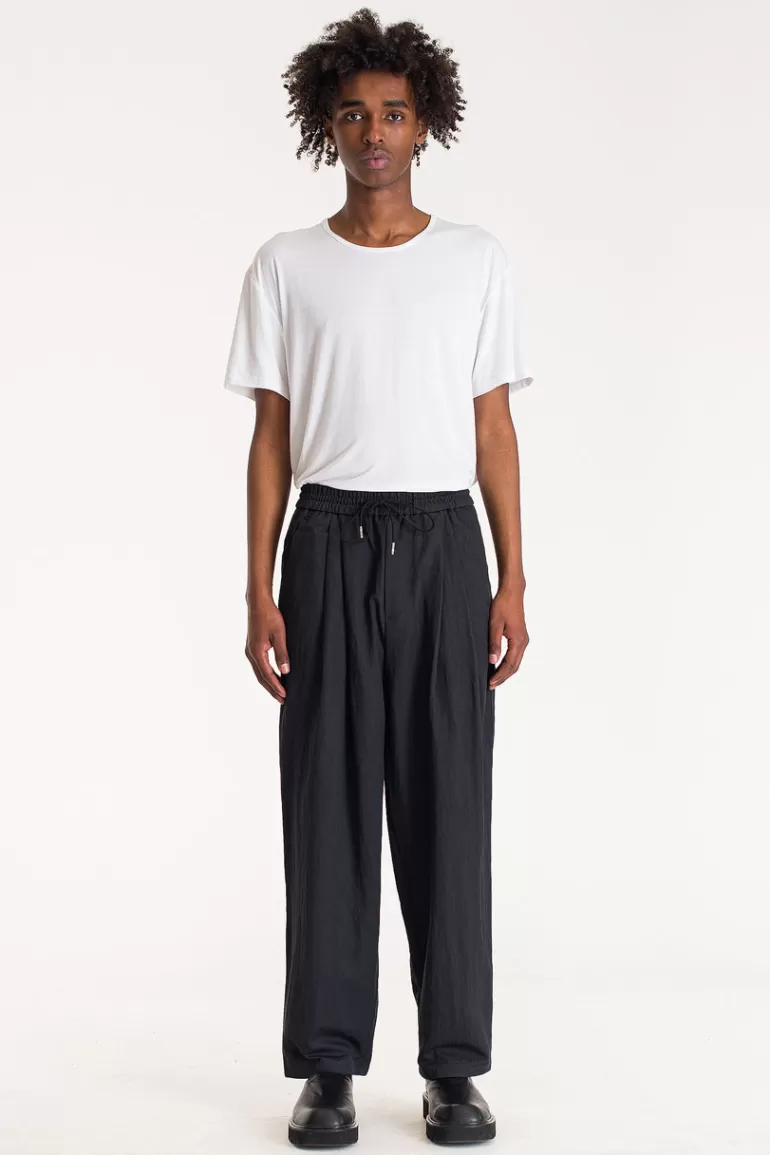 Men Olive Clothing Menswear | Lounge Banding Pants, Navy