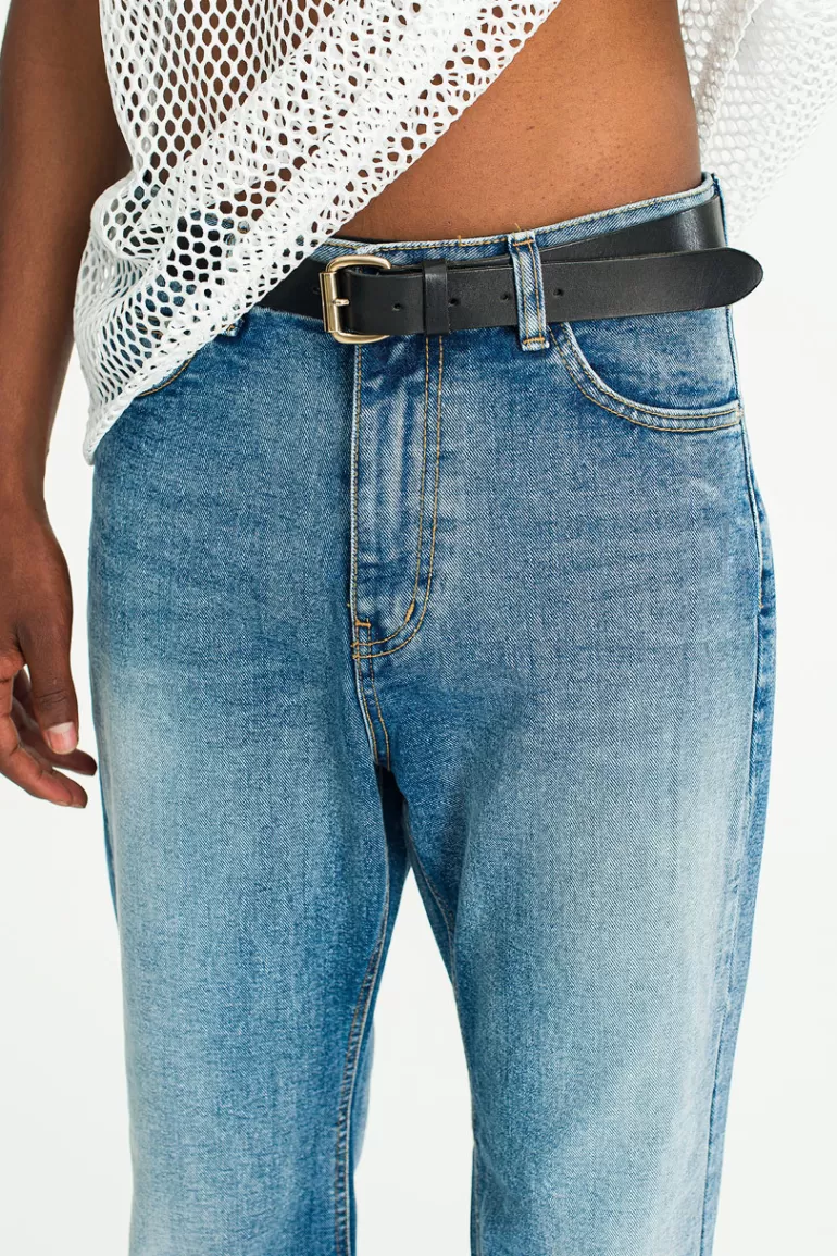 Men Olive Clothing Menswear | Lug Bootcut Jeans, Blue