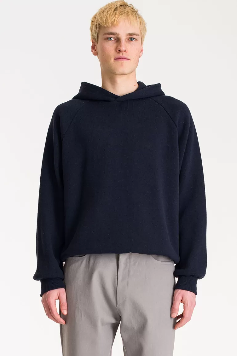 Men Olive Clothing Menswear | Minimal Hoodie, Navy