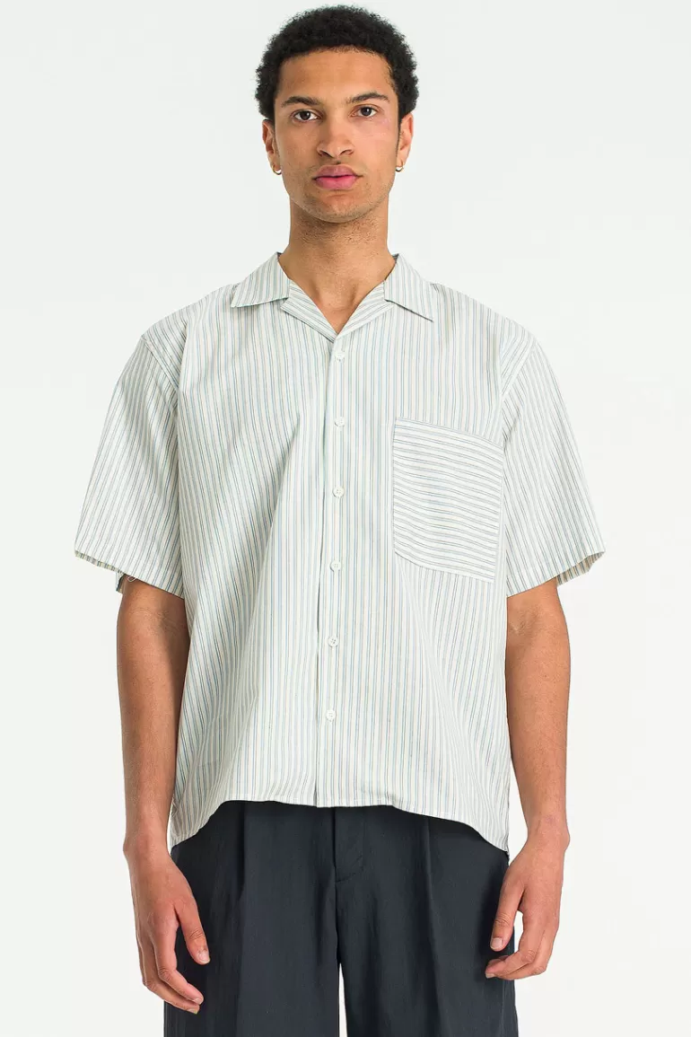 Men Olive Clothing Menswear | Resort Shirt, Ivory