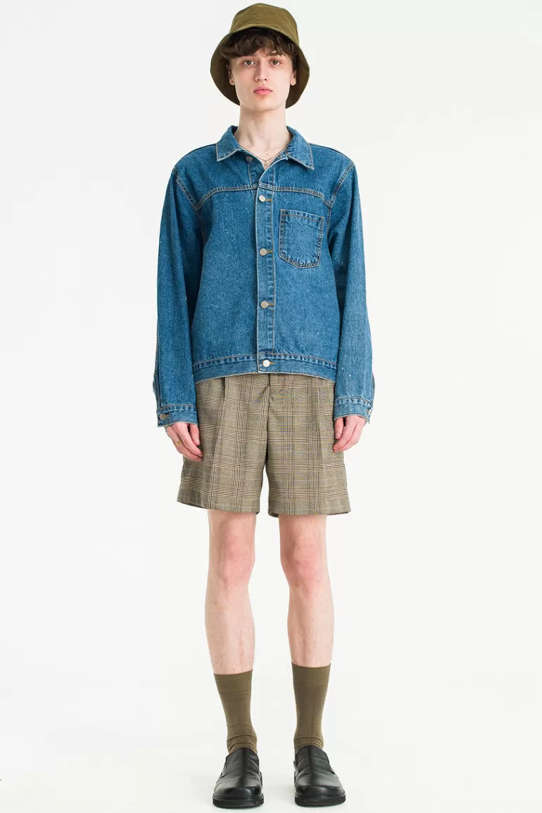 Men Olive Clothing Menswear | Ricky Denim Jacket, Blue