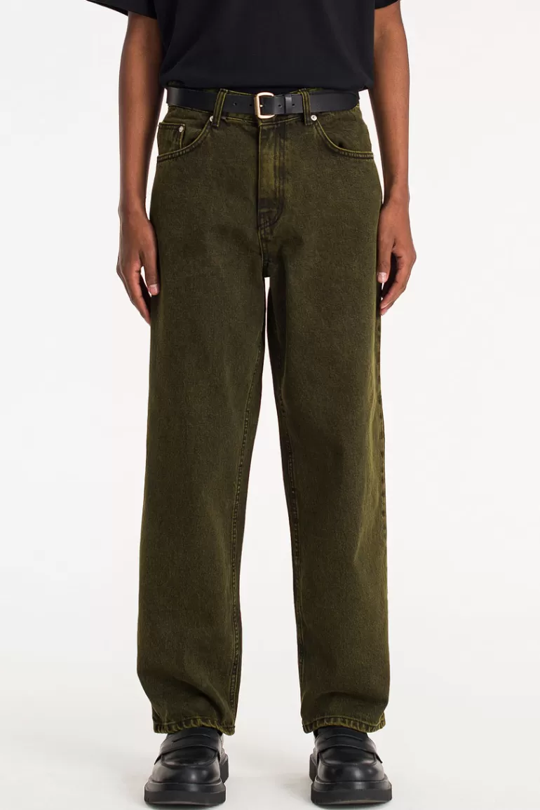 Men Olive Clothing Menswear | Rinse Jeans, Green
