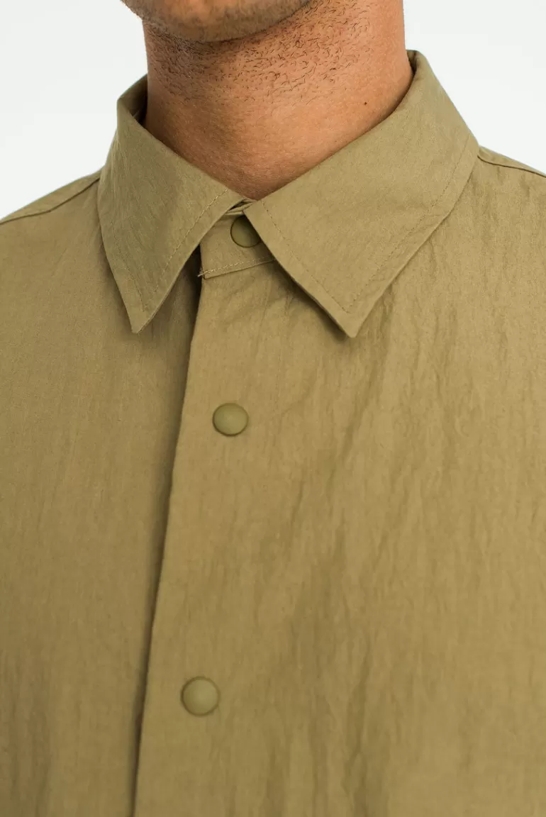 Men Olive Clothing Menswear | Shigoto Shirt, Beige