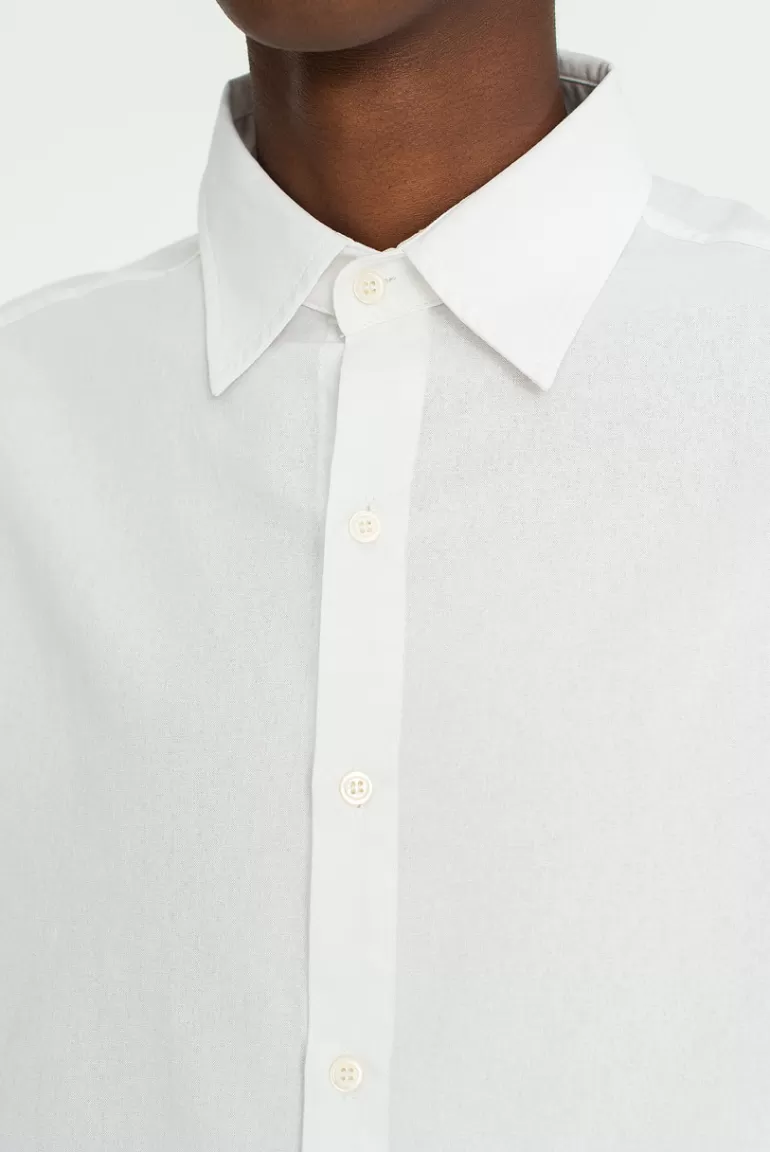 Men Olive Clothing Menswear | Short Sleeve Shirt, White