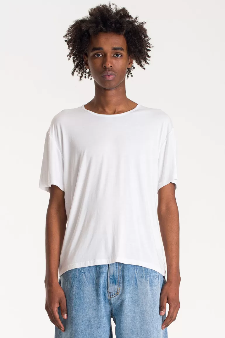 Men Olive Clothing Menswear | Silket Tee, White