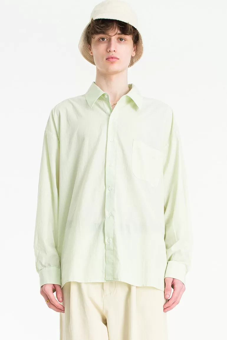 Men Olive Clothing Menswear | Soft-Touch Shirt, Mint