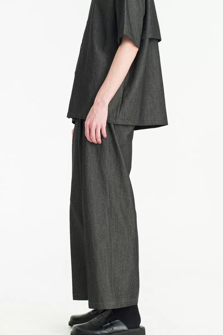 Men Olive Clothing Menswear | Tencel Denim Pants, Black