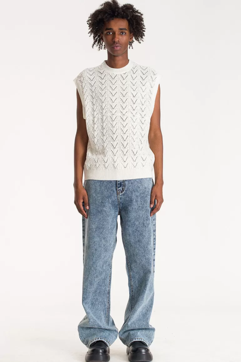 Men Olive Clothing Menswear | Totem Vest, White