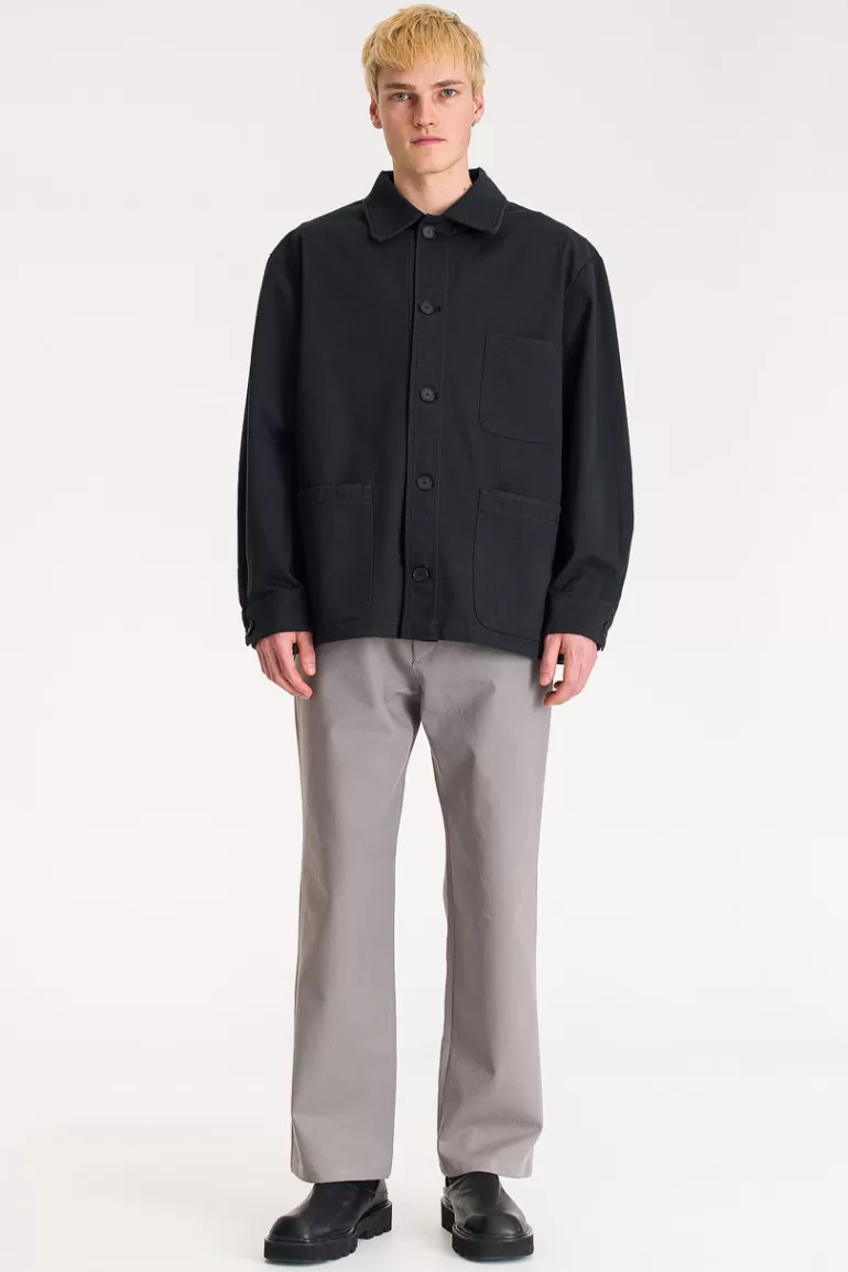 Men Olive Clothing Menswear | Twill Workwear Jacket, Ink