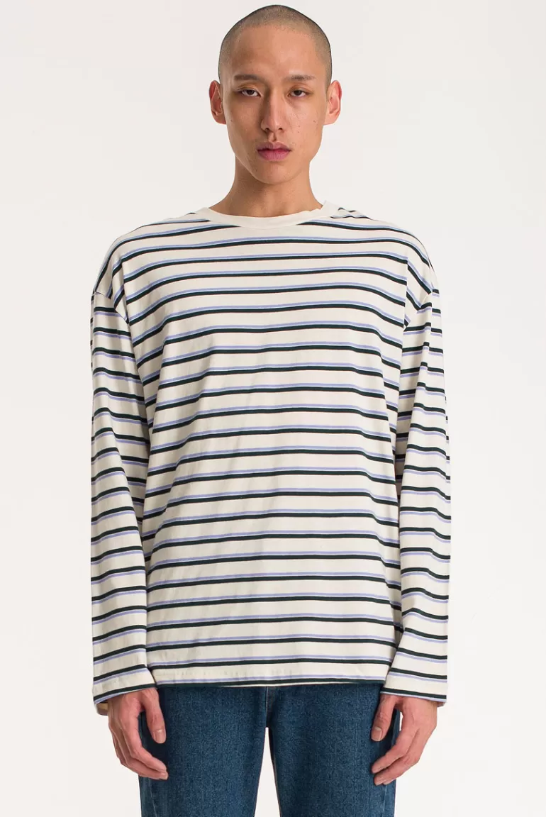 Men Olive Clothing Menswear | Two Stripe Tee, Ivory