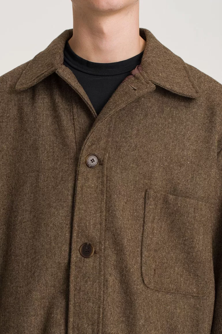 Men Olive Clothing Menswear | Volk Overshirt, Hazel