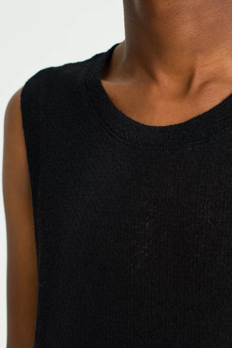 Men Olive Clothing Menswear | Woven Vest, Black