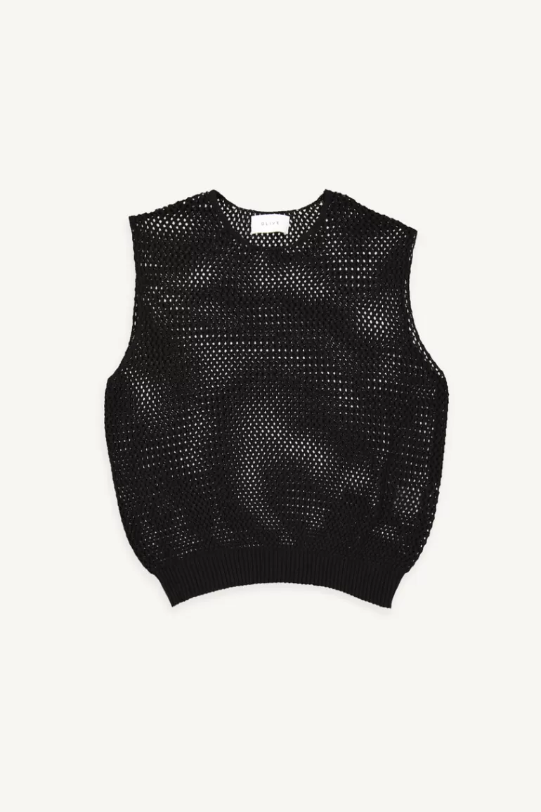 Men Olive Clothing Menswear | Zed Vest, Black