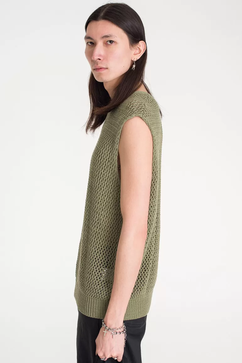 Men Olive Clothing Menswear | Zed Vest, Green