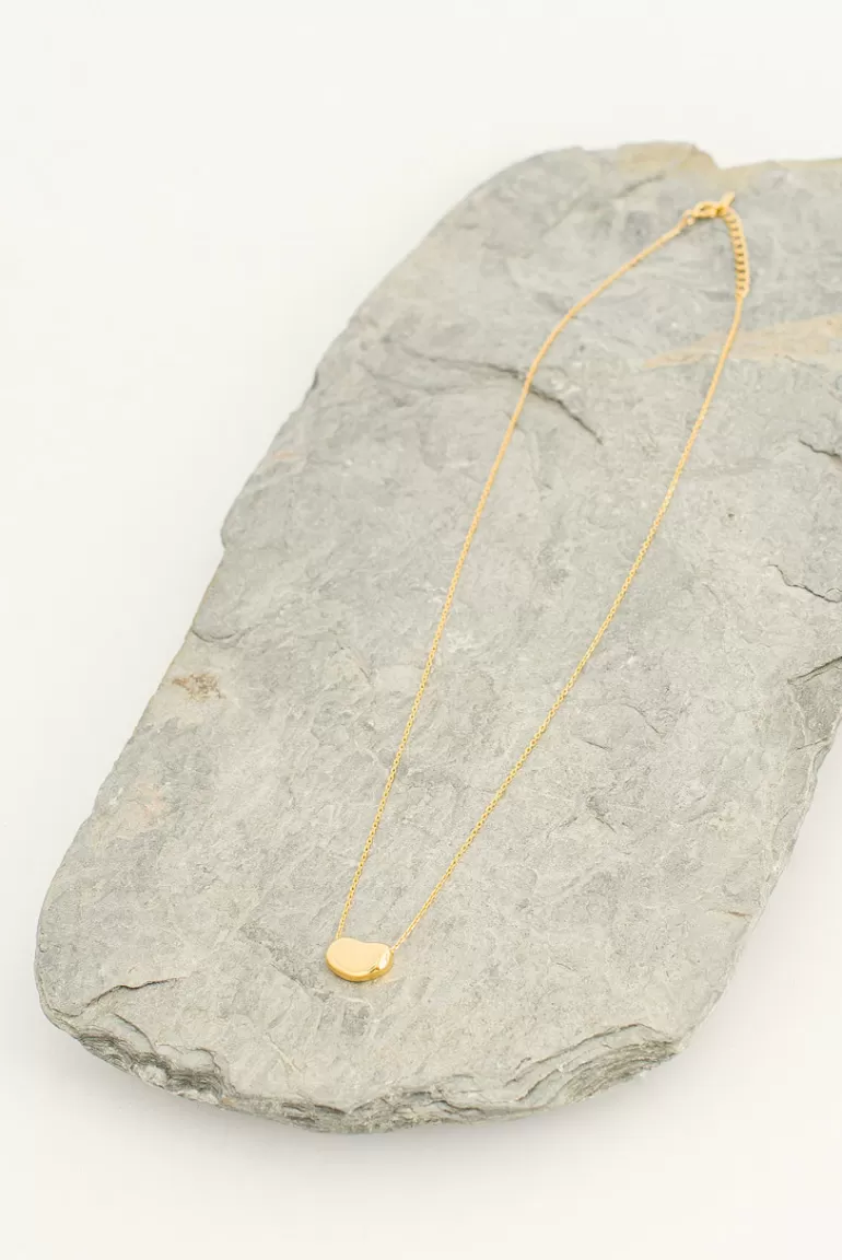Women Olive Clothing Mini Mame Necklace, 14K Gold Plated