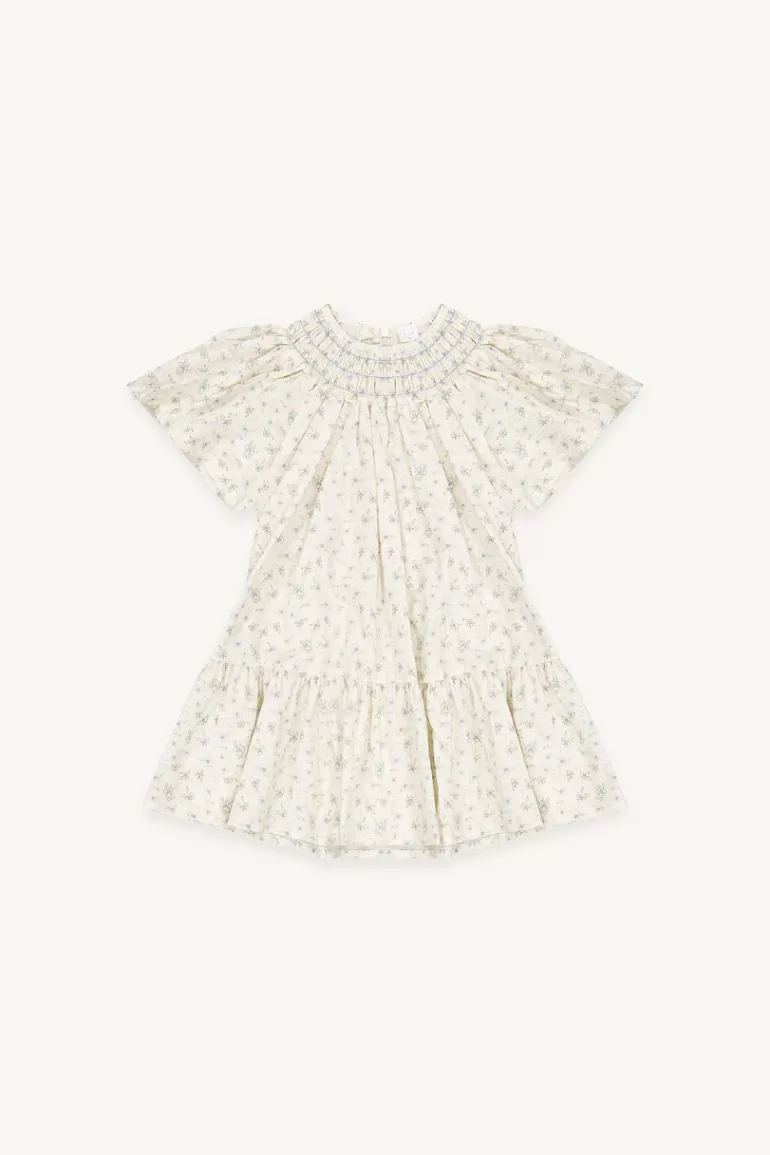 Kids Olive Clothing Mini Olive | Jane Flower Dress, Blue