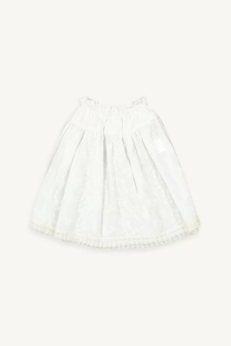 Kids Olive Clothing Mini Olive | Moco Lace Skirt, Ivory