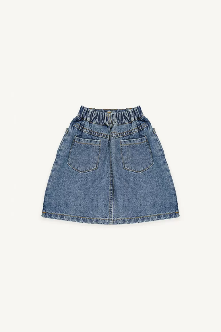 Kids Olive Clothing Mini Olive | Yuha Denim Skirt, Mid Blue