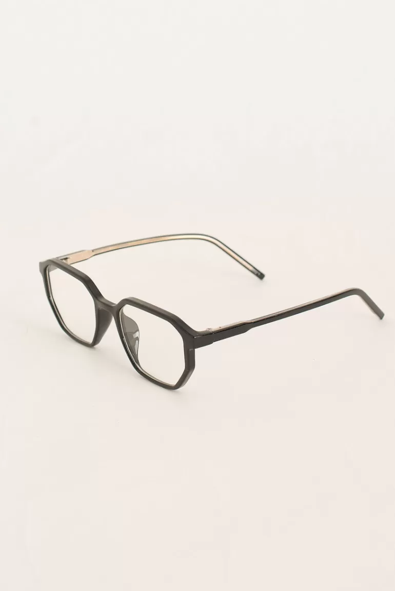 Women Olive Clothing Monica Glasses, Black