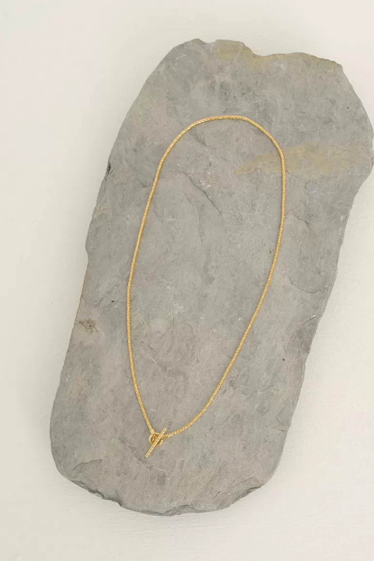 Women Olive Clothing Muse Simple Choker, 14K Gold Plated