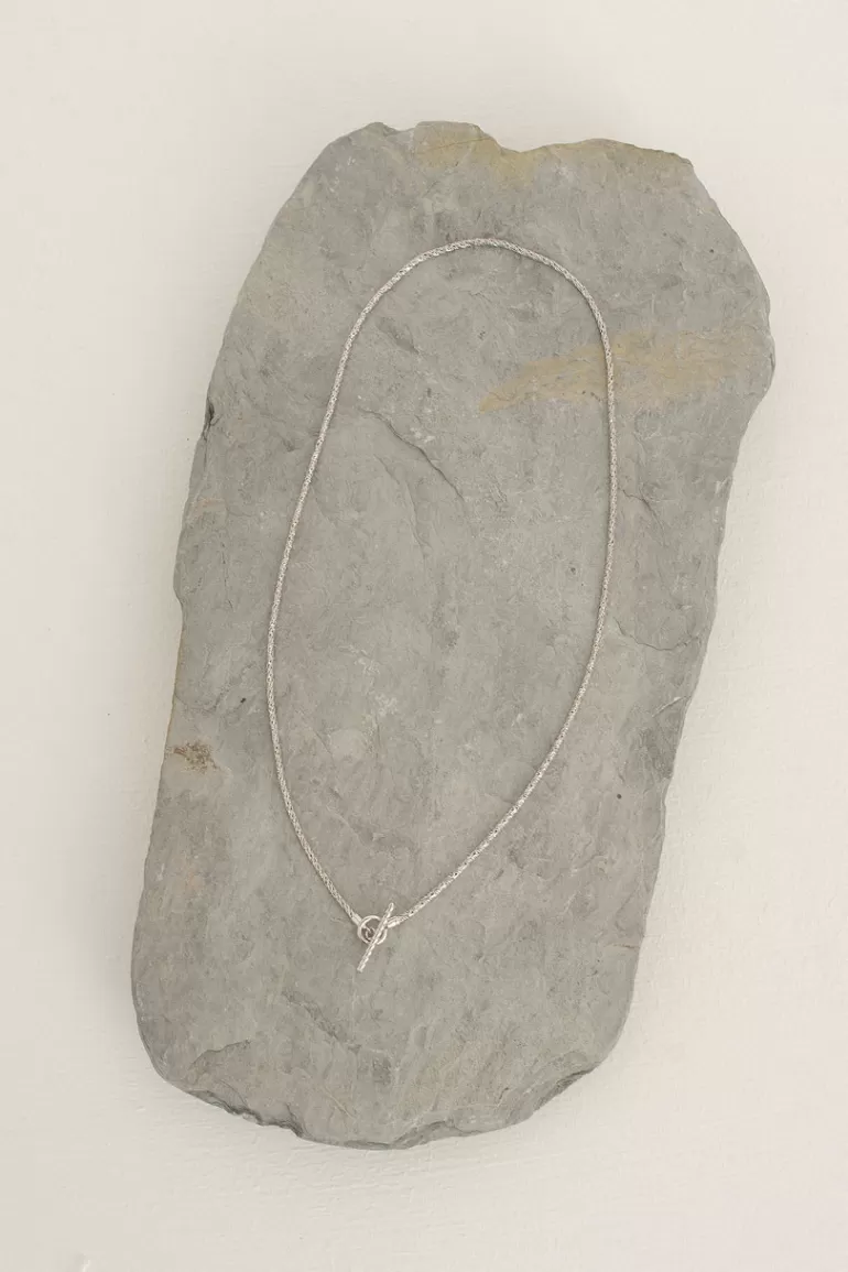 Women Olive Clothing Muse Simple Choker, Sterling Silver