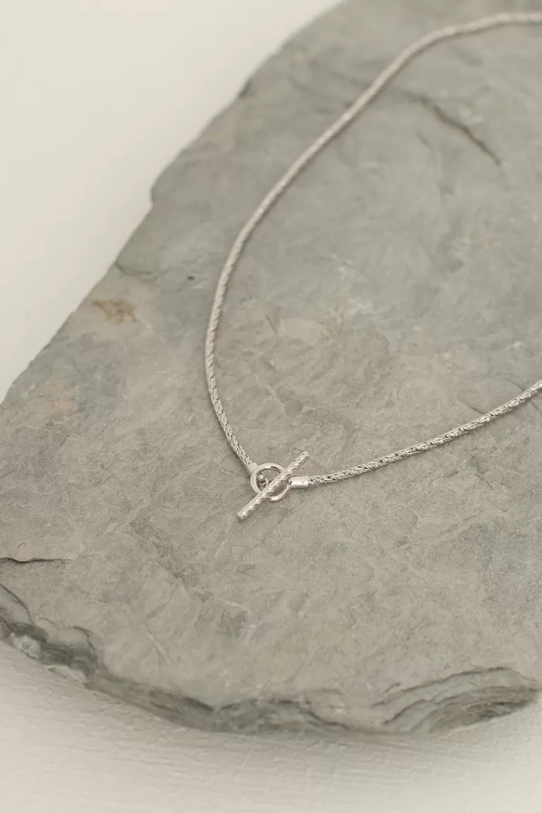 Women Olive Clothing Muse Simple Choker, Sterling Silver