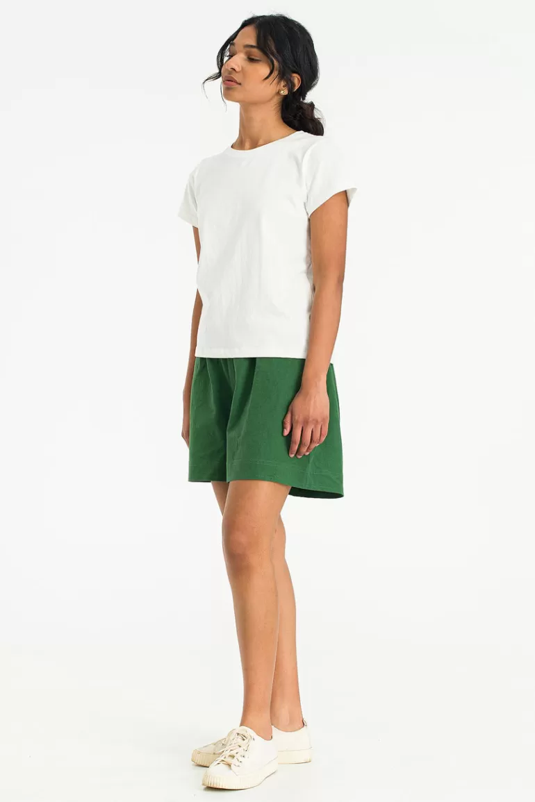 Women Olive Clothing Noa Crop Tee, Ivory