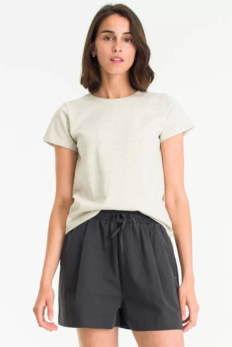 Women Olive Clothing Noa Crop Tee, Oat