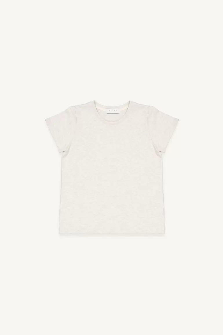 Women Olive Clothing Noa Crop Tee, Oat