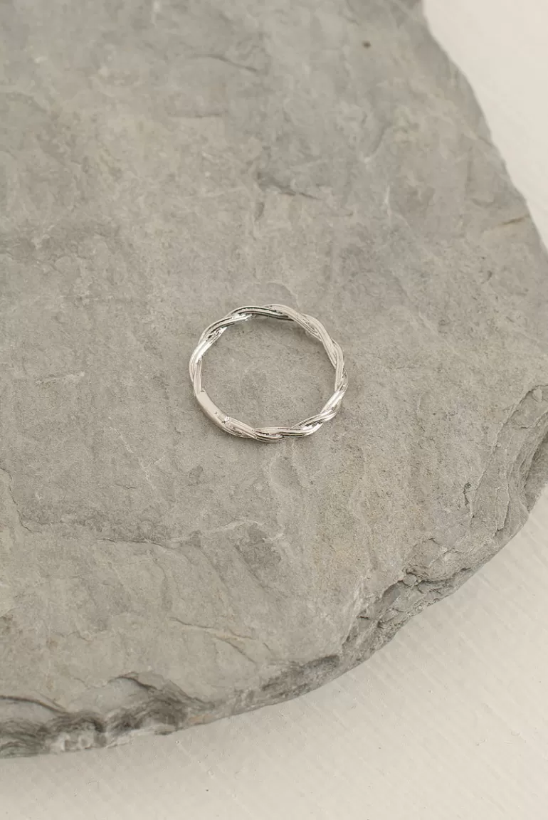 Women Olive Clothing Olivia Twine Ring, Sterling Silver
